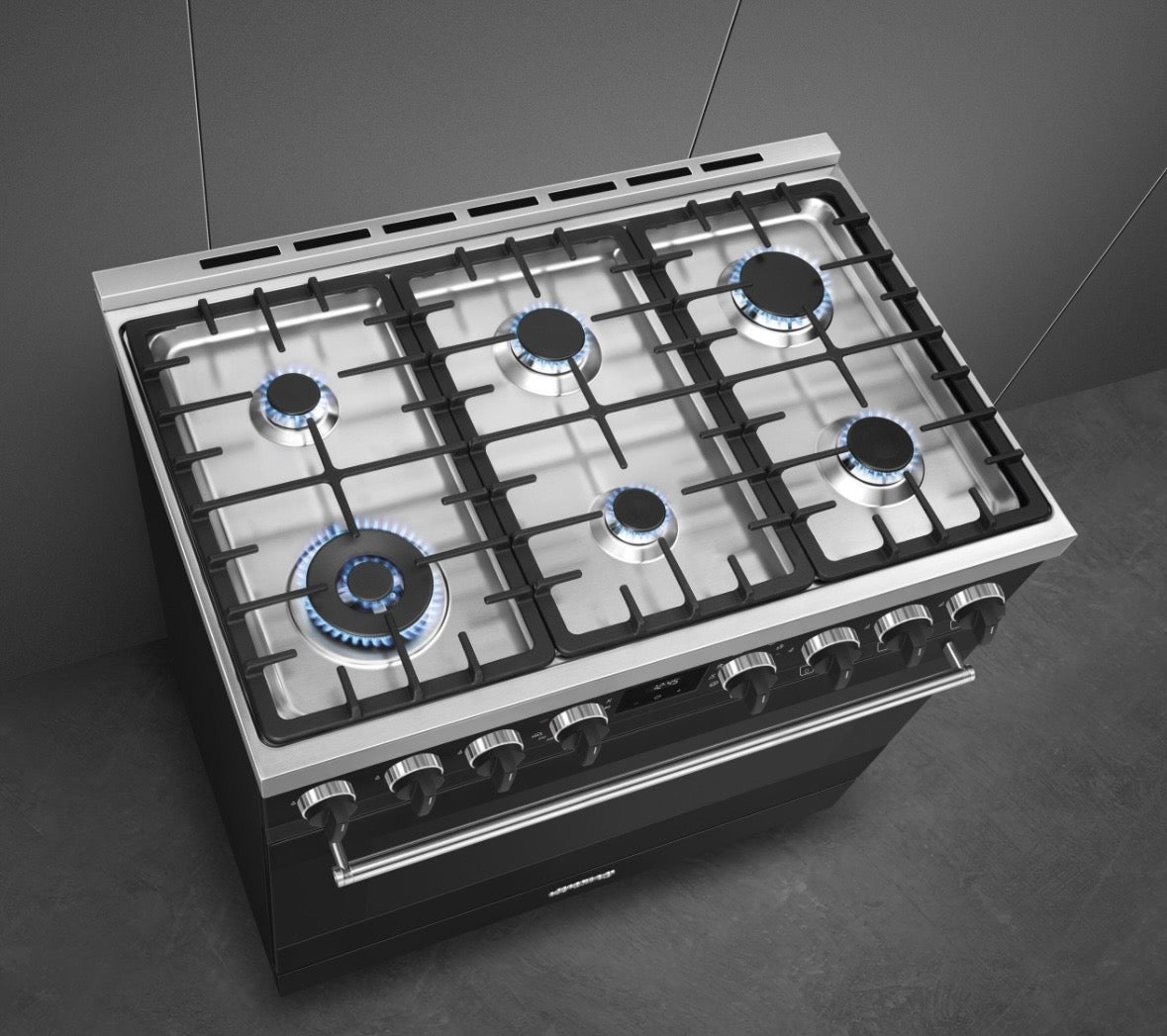 Smeg gasfornuis zwart totaaloverzicht