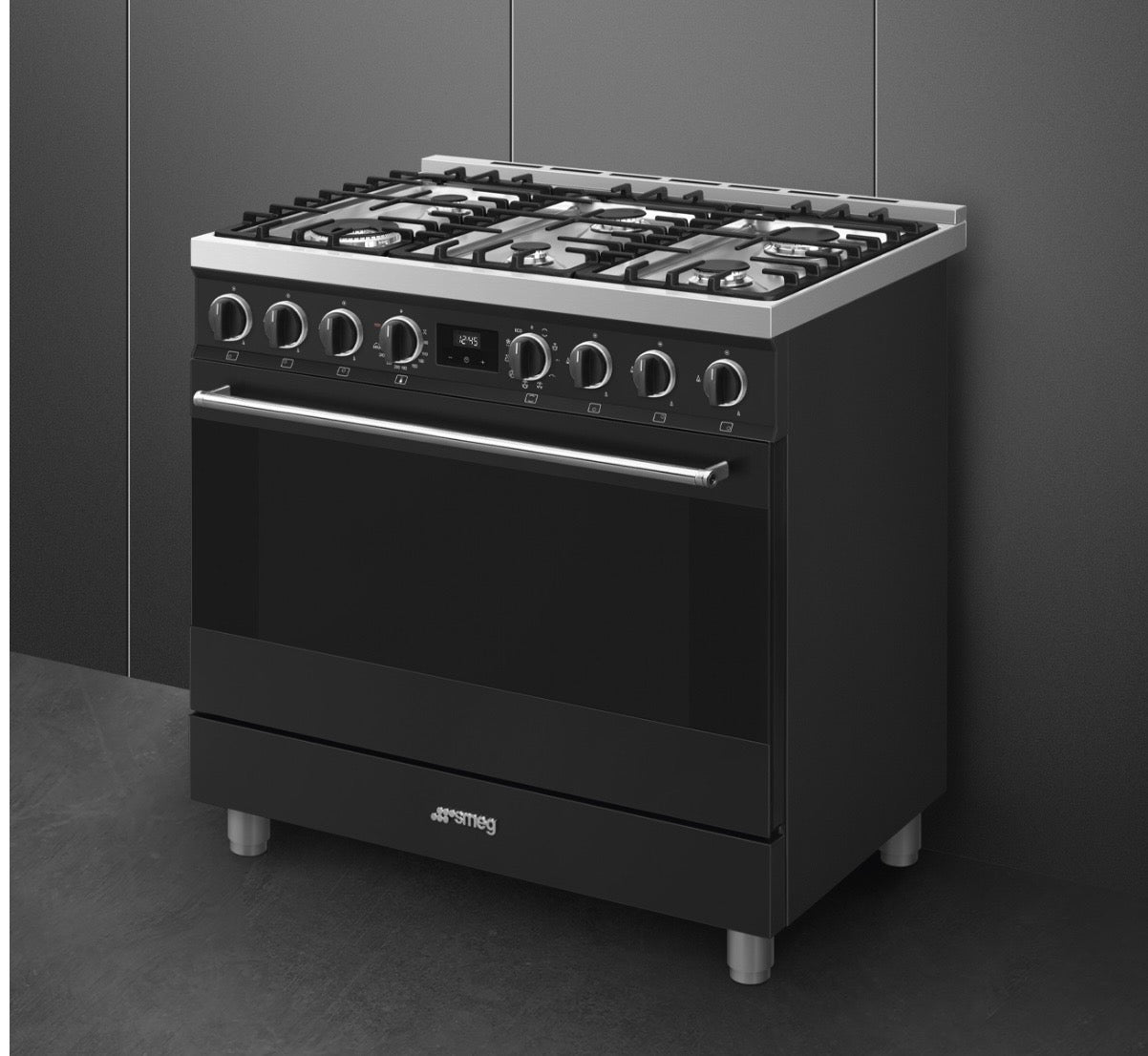 Smeg gasfornuis technische maattekening