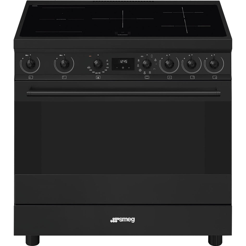 Smeg 90cm inductie fornuis – bovenaanzicht inductiekookplaat
