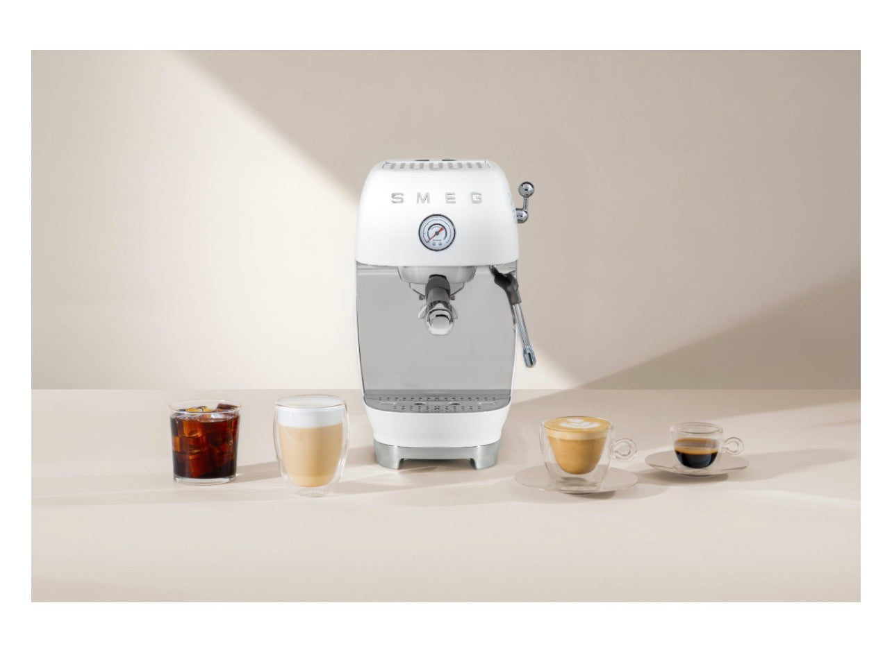 SMEG espressomachine zwart met accessoires