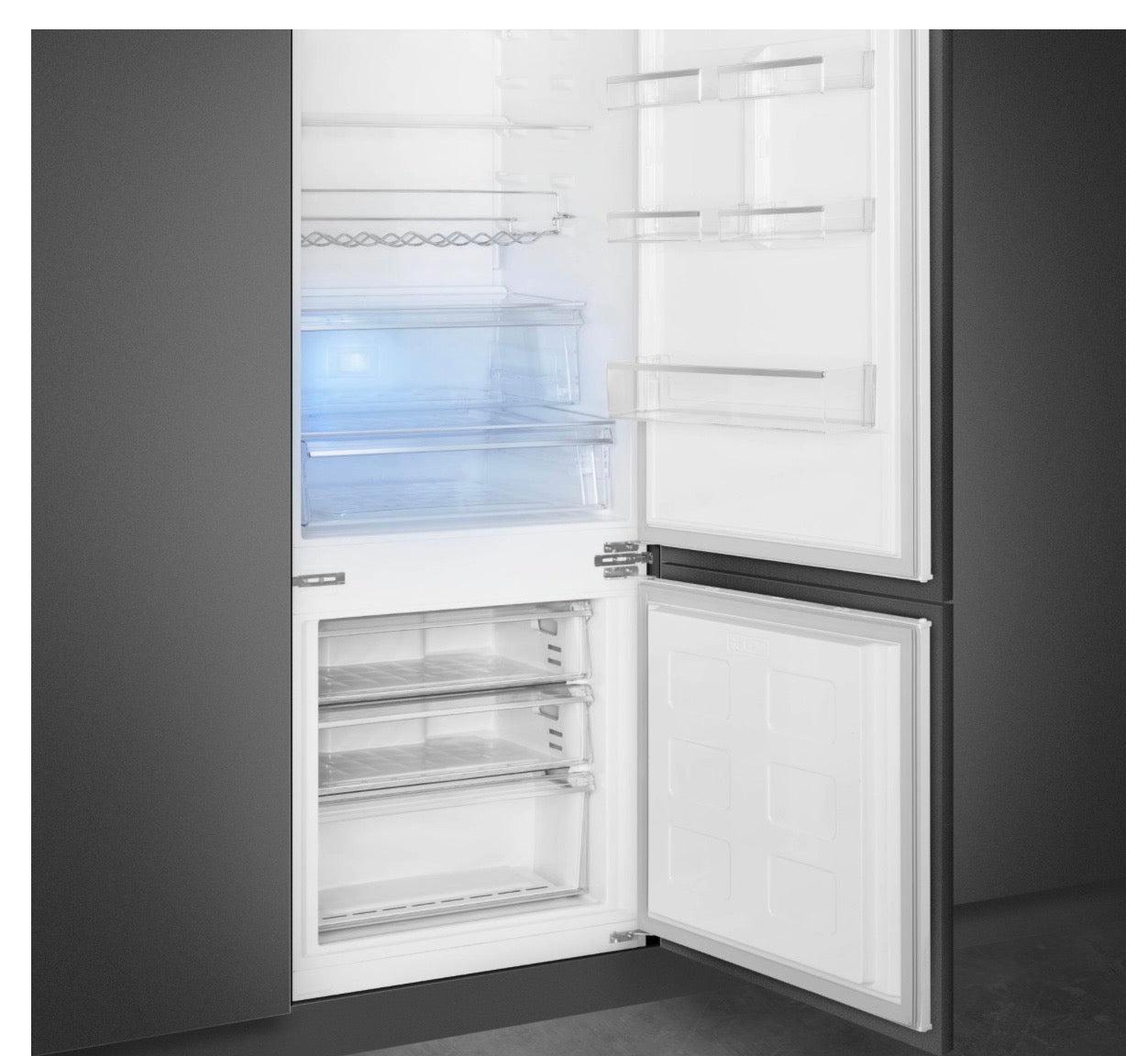 SMEG inbouw koelkast maattekening installatie