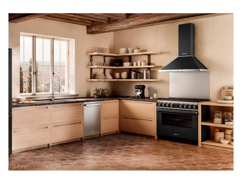 SMEG CPF92IMXE cuisinière inox 90cm induction - vue de face