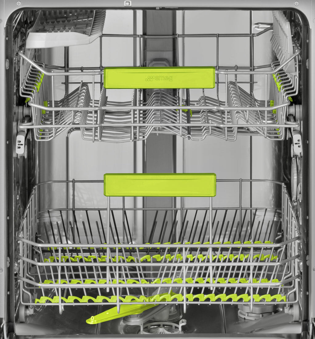 Smeg LSP292DX – Intérieur du lave-vaisselle avec paniers flexibles